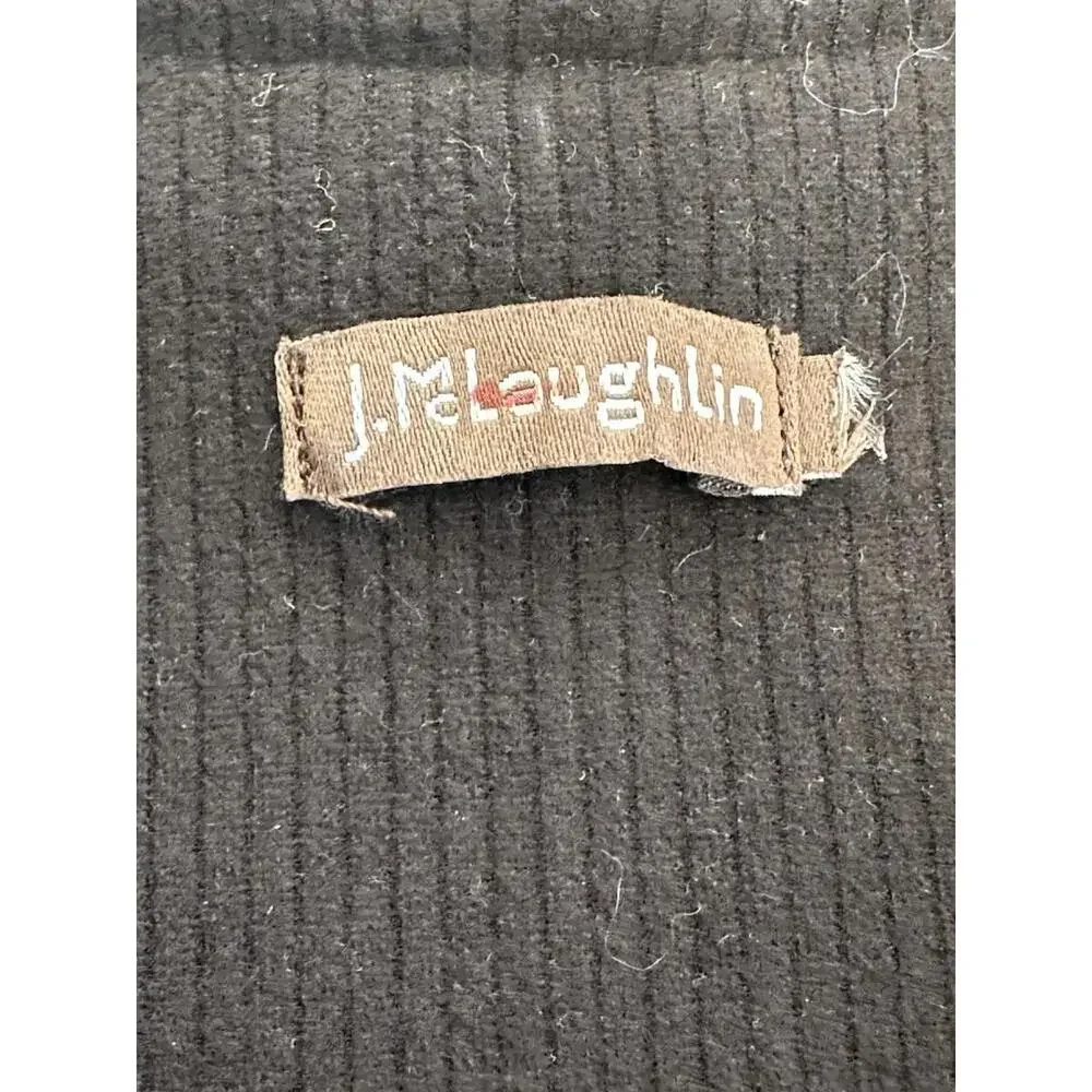 J McLaughlin Fanning Jacket Small Black Braided Trim Pockets Old Money Classic - Picture 10 of 10